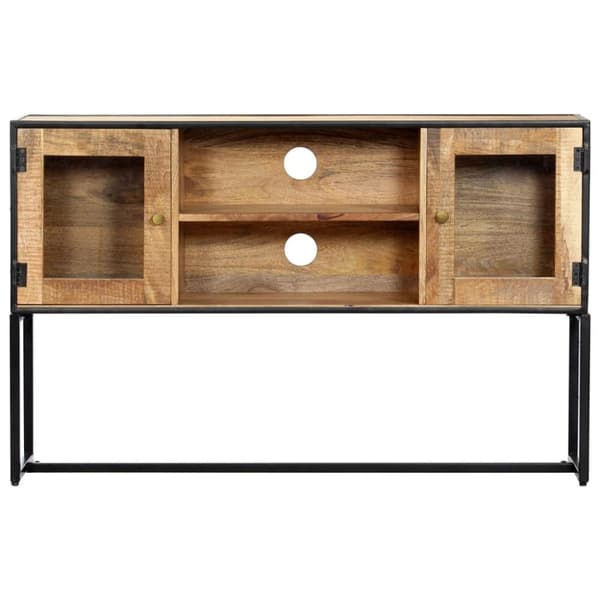 vidaXL tv-skab 120x30x75 cm massivt genbrugstræ