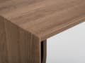 Pikkukuva 7 / 11: TV-taso vaalea puu valkoinen MDF-levy mänty 147 x 42 x 56 cm kaapeilla laatikoilla kaapeliläpivienti moderni