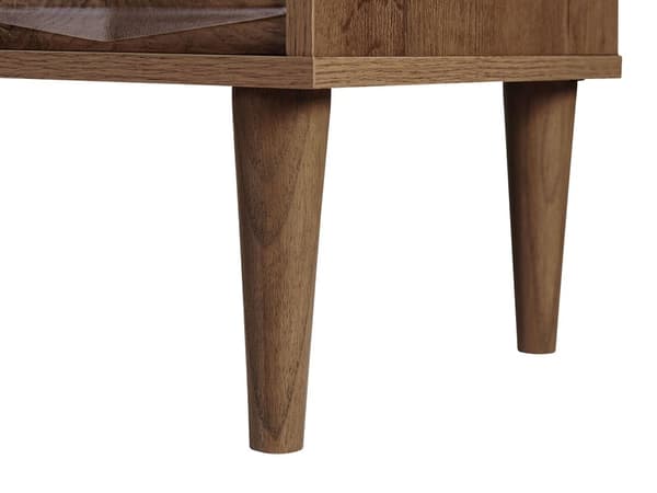 TV Bord Mørkt Træ Mahogni 160 x 40 x 46 cm Lav Smal Fjernsynsbord op til 75ʺ Tvbænk Stue Indretning Opbevaring Skabe Hylder Kabelgennemføring