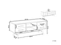 Miniatyrbillede 3 af 10: TV-Stander Let Træ Op til 57ʺ TV Anbefalet 2 Hylder 4 Skuffer Minimalistisk Stil
