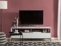 Miniatyrbillede 4 af 11: TV-Stander Hvid med LED til op til 70ʺ TV-Medieenhed med 2 Skuffer