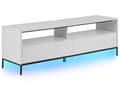 Miniatyrbillede 1 af 11: TV-Stander Hvid med LED til op til 70ʺ TV-Medieenhed med 2 Skuffer