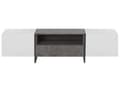 Miniatyrbillede 5 af 11: TV Bord Grå Hvid Sort Fineret MDF Beton Effekt Lav Fjernsynsbord med LED Lys Tvbænk Opbevaring Hylde Skuffeskabe Design Mediemøbel