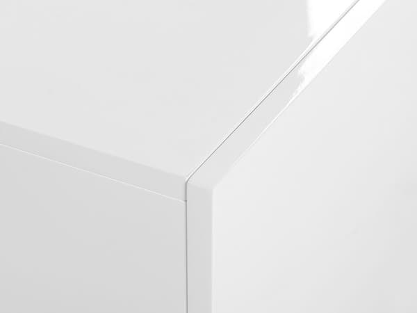TV Bord Grå Hvid Sort Fineret MDF Beton Effekt Lav Fjernsynsbord med LED Lys Tvbænk Opbevaring Hylde Skuffeskabe Design Mediemøbel