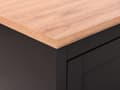 Miniatyrbillede 7 af 11: TV Bord Grå og Lyst Træ 50 x 120 x 40 cm Fjernsynsbord med Dør Skab Skuffe Hylde Opbevaring op til 52ʺ Stue Tilbehør Tvbænk