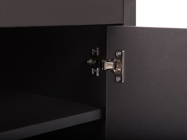 TV Bord Grå og Lyst Træ 50 x 120 x 40 cm Fjernsynsbord med Dør Skab Skuffe Hylde Opbevaring op til 52ʺ Stue Tilbehør Tvbænk