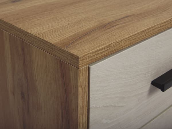 TV-taso vaalea puu MDF-levy pyökki 120 x 40 x 49 cm laatikoilla hyllyillä perinteinen tyyli