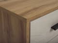 Pikkukuva 6 / 11: TV-taso vaalea puu MDF-levy pyökki 120 x 40 x 49 cm laatikoilla hyllyillä perinteinen tyyli