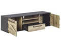 Miniatyrbillede 5 af 11: TV-Stander Brun Sort Træ Spånplade 43 cm Lade Stil