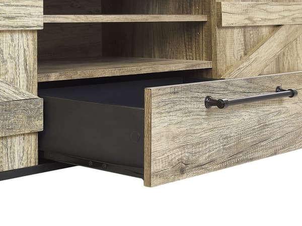 TV-Stander Brun Sort Træ Spånplade 43 cm Lade Stil