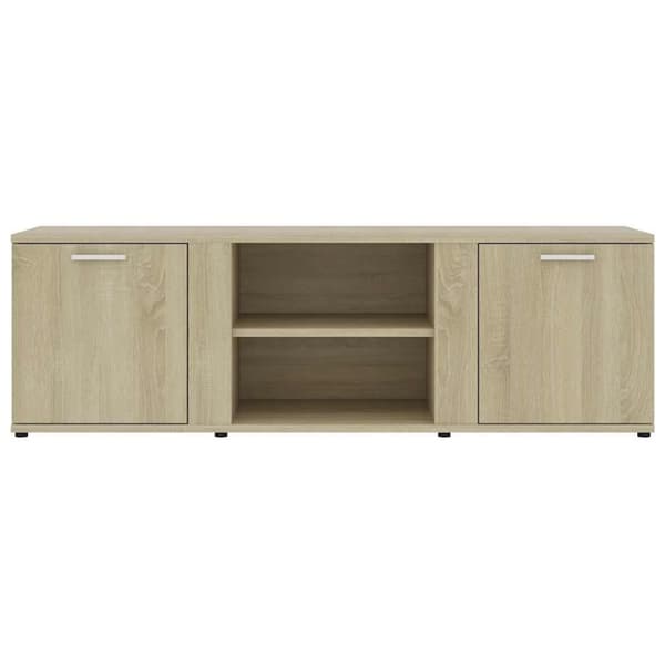 vidaXL TV-benk sonoma eik 120x34x37 cm konstruert tre