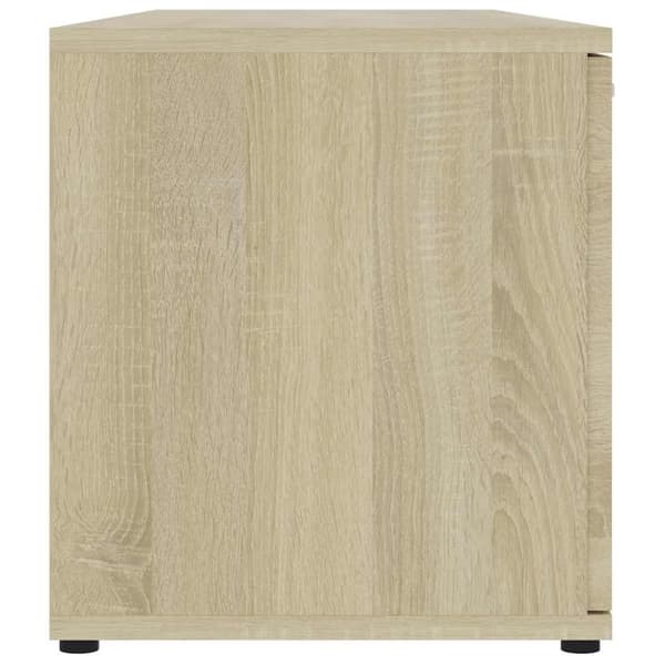 vidaXL tv-bord 120x34x37 cm konstrueret træ sonoma-eg