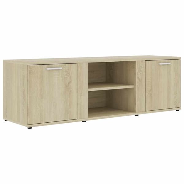 vidaXL tv-bord 120x34x37 cm konstrueret træ sonoma-eg