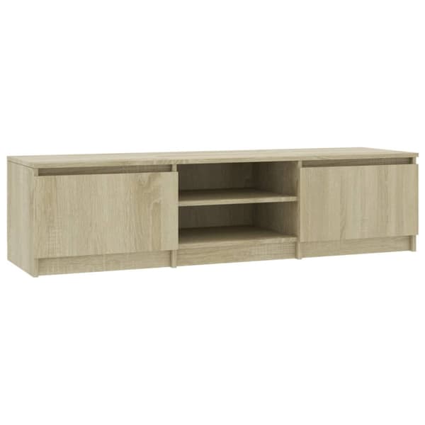 vidaXL TV-benk sonoma eik 140x40x35,5 cm konstruert tre