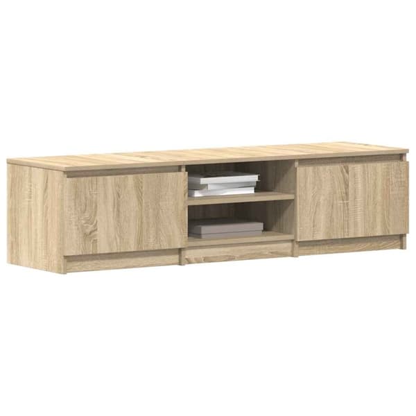 vidaXL TV-benk sonoma eik 140x40x35,5 cm konstruert tre