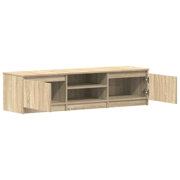 vidaXL TV-benk sonoma eik 140x40x35,5 cm konstruert tre