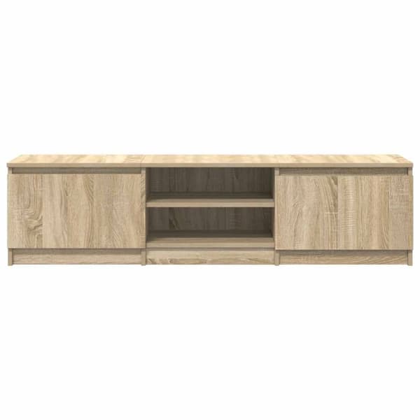 vidaXL TV-benk sonoma eik 140x40x35,5 cm konstruert tre