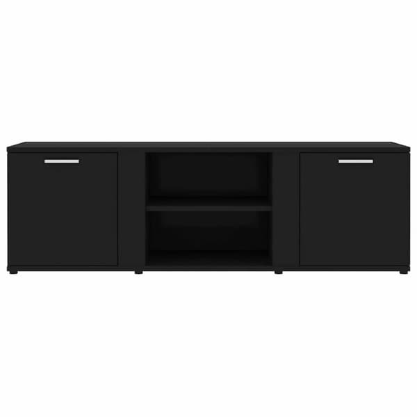 vidaXL TV-bänk svart 120x34x37 cm konstruerat trä