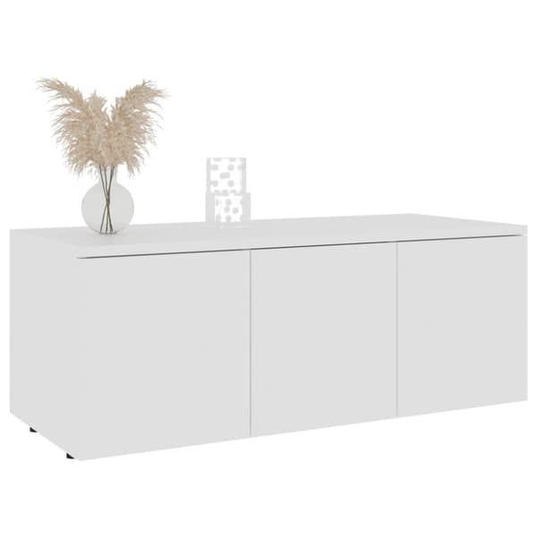vidaXL tv-skab 80x34x30 cm spånplade hvid