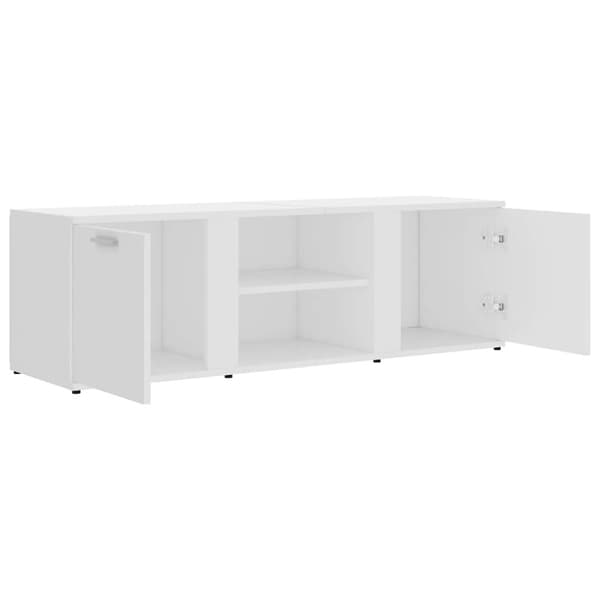 vidaXL tv-bord 120x34x37 cm konstrueret træ hvid