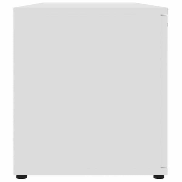 vidaXL tv-bord 120x34x37 cm konstrueret træ hvid