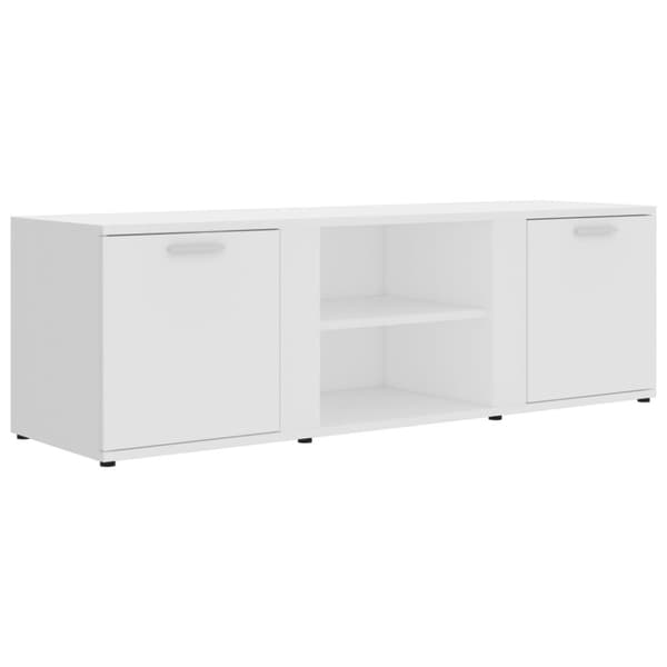 vidaXL tv-bord 120x34x37 cm konstrueret træ hvid