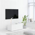 Miniatyrbilde 3 av 9: vidaXL TV-benk hvit 80x34x30 cm konstruert tre