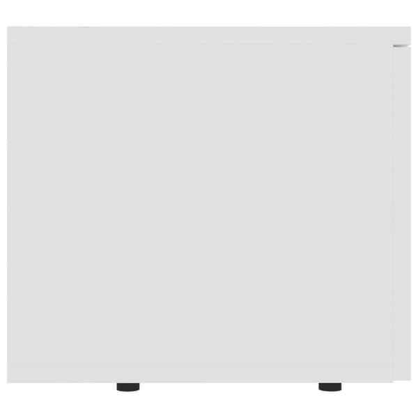 vidaXL TV-benk hvit 80x34x30 cm konstruert tre