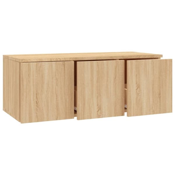 vidaXL TV-taso Sonoma-tammi 80x34x30 cm tekninen puu