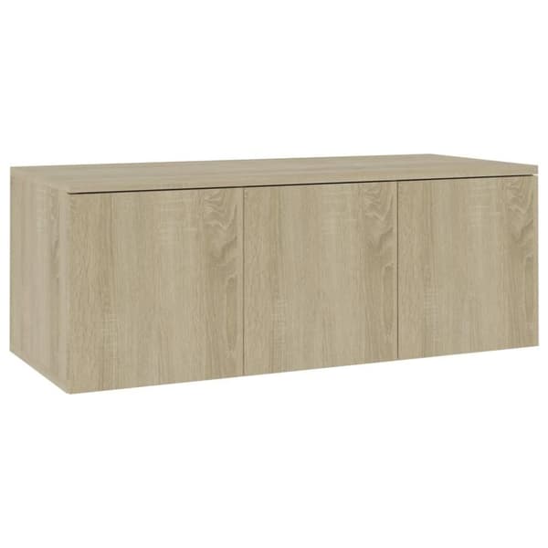 vidaXL TV-taso Sonoma-tammi 80x34x30 cm tekninen puu