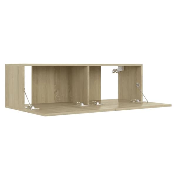 vidaXL TV-benk sonoma eik 100x30x30 cm konstruert tre