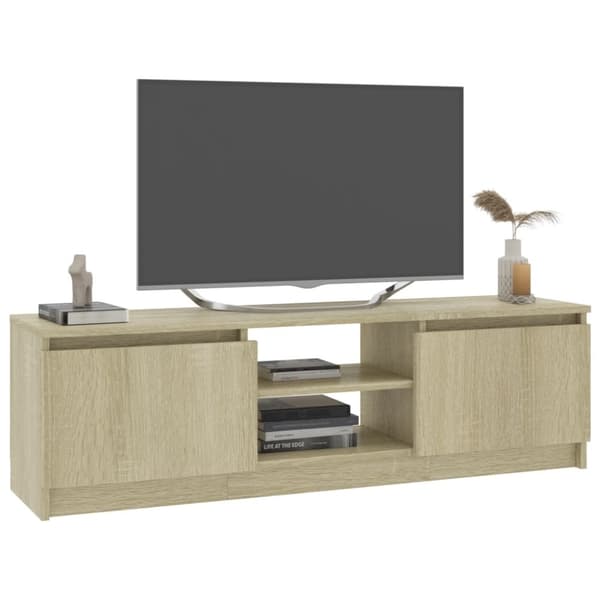 vidaXL tv-skab 120 x 30 x 35,5 cm spånplade sonoma-eg
