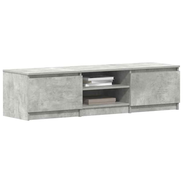 vidaXL TV-benk betonggrå 140x40x35,5 cm konstruert tre