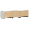 Miniatyrbilde 9 av 11: vidaXL TV-benk betonggrå 140x40x35,5 cm konstruert tre