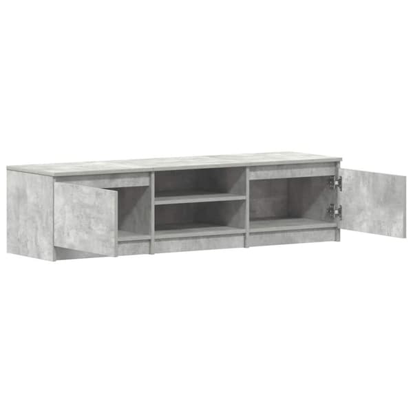 vidaXL tv-bord 140x40x35,5 cm konstrueret træ betongrå