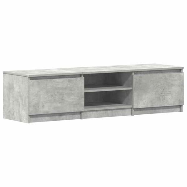 vidaXL tv-bord 140x40x35,5 cm konstrueret træ betongrå