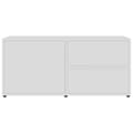 Miniatyrbillede 8 af 11: vidaXL tv-bord 80x34x36 cm konstrueret træ hvid