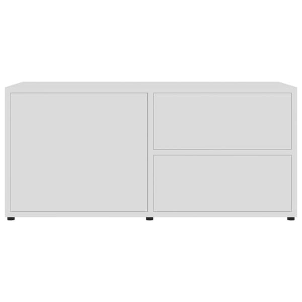 vidaXL tv-bord 80x34x36 cm konstrueret træ hvid