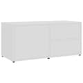 Miniatyrbillede 1 af 11: vidaXL tv-bord 80x34x36 cm konstrueret træ hvid