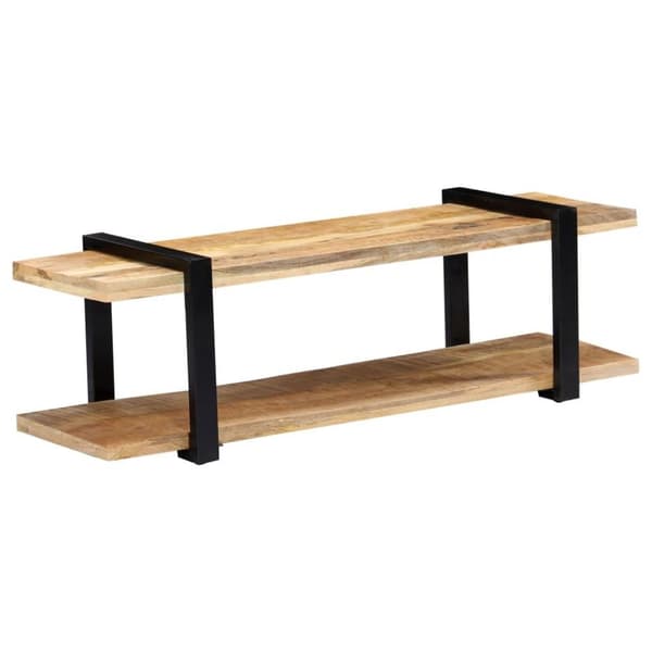 vidaXL TV-bänk 130x40x40 cm massivt mangoträ