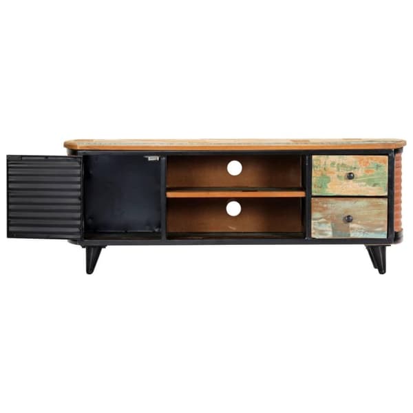 vidaXL TV-bänk 120x30x45 cm massivt återvunnet trä