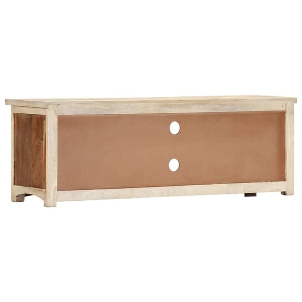 vidaXL tv-skab 120x30x40 cm massivt genbrugstræ og stål