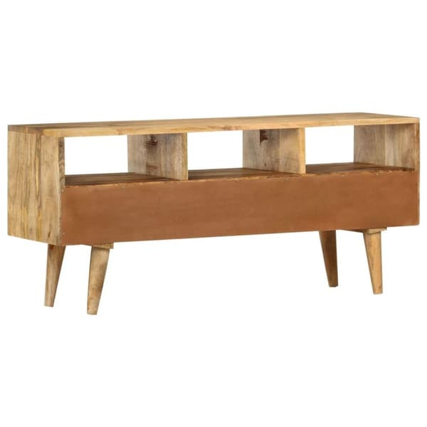 vidaXL TV-bänk 110x36x50 cm massivt mangoträ
