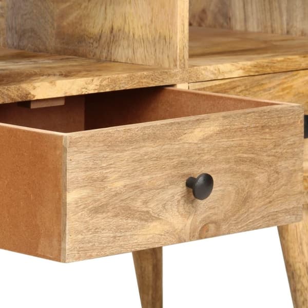 vidaXL TV-bänk 110x36x50 cm massivt mangoträ