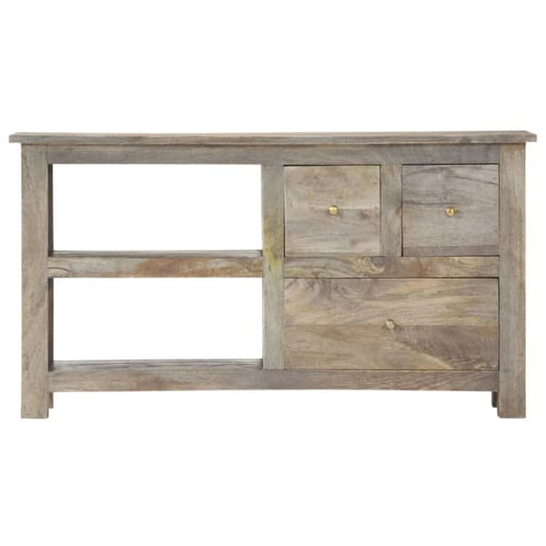 vidaXL Tv-bänk 100x30x55 cm massivt mangoträ