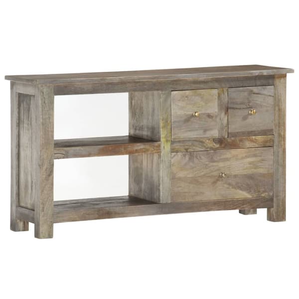 vidaXL Tv-bänk 100x30x55 cm massivt mangoträ