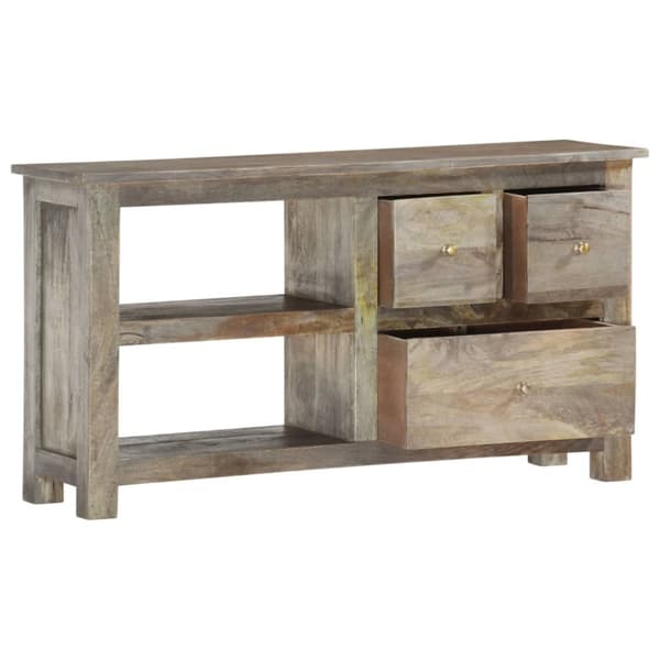 vidaXL Tv-bänk 100x30x55 cm massivt mangoträ
