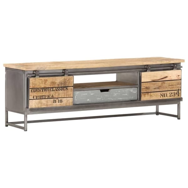 vidaXL tv-skab 120 x 30 x 40 cm massivt mangotræ