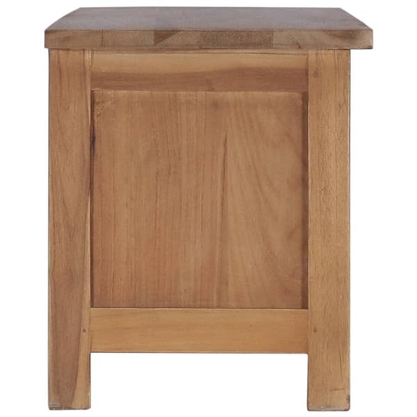 vidaXL tv-skab 90 x 30 x 35 cm massivt teaktræ