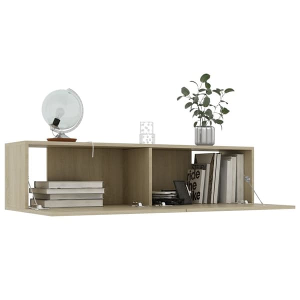 vidaXL TV-benk sonoma eik 120x30x30 cm konstruert tre